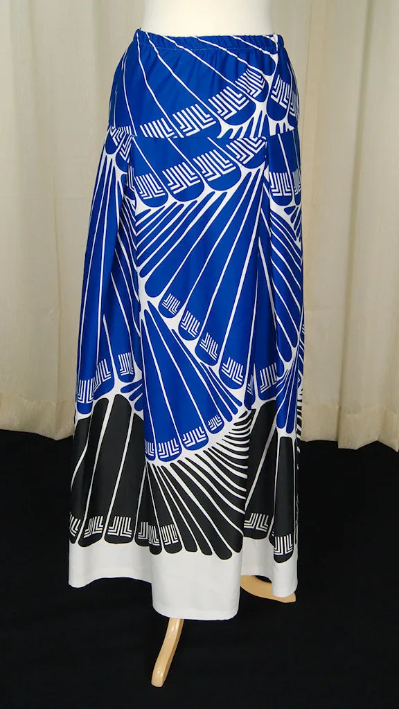 1960s Lanvin Signed Maxi Skirt