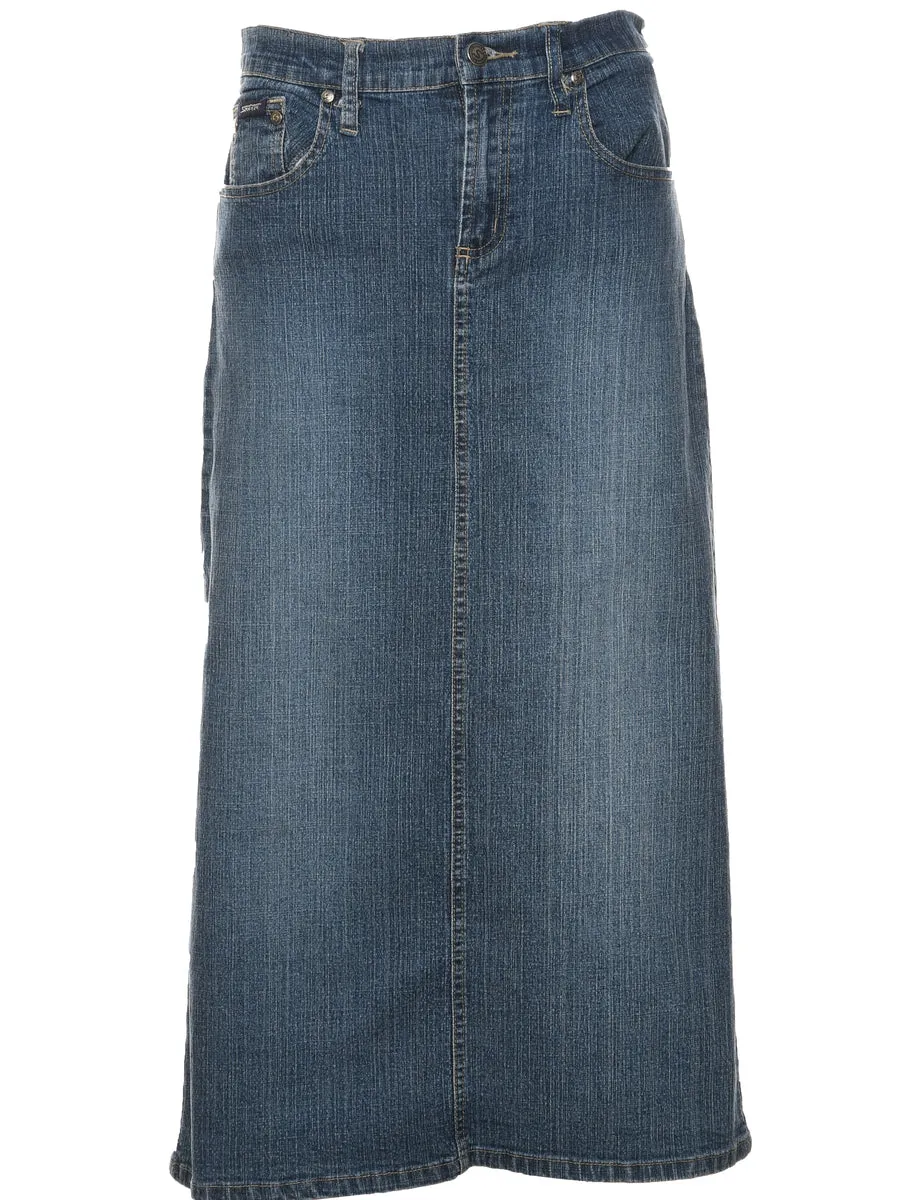 A-Line Y2K Denim Skirt - M