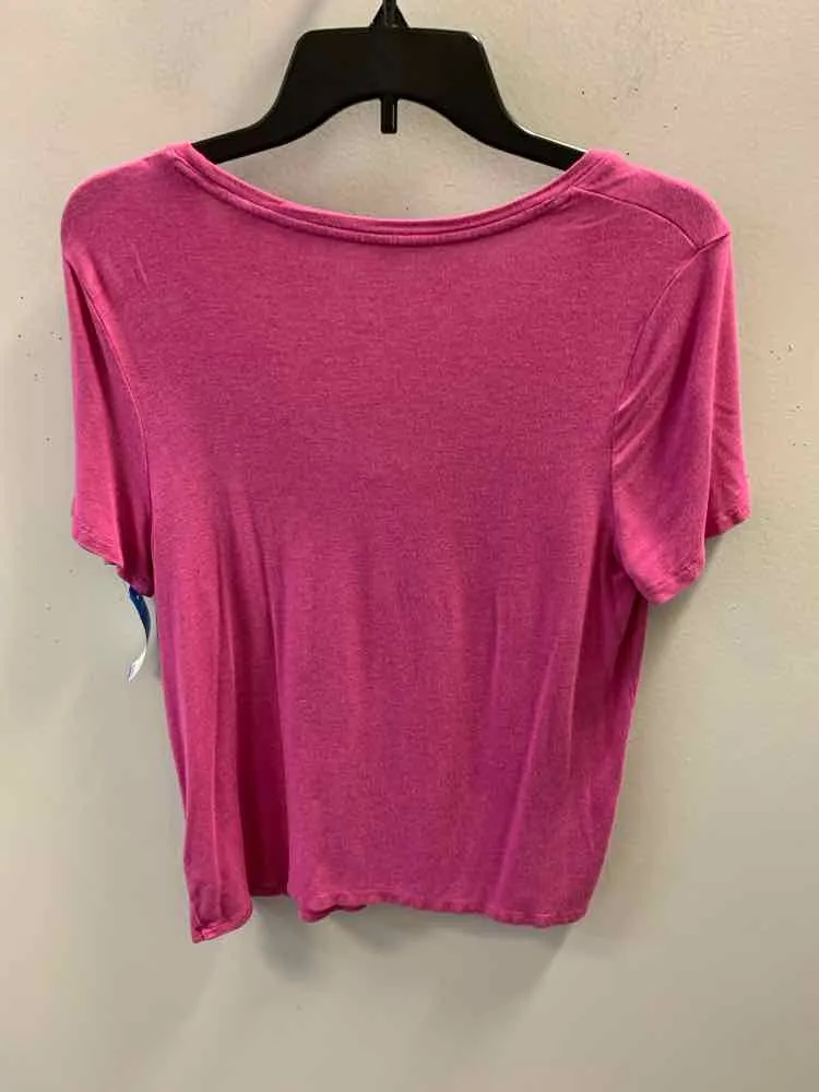 A NEW DAY Tops Size M Pink SHORT SLEEVES TOP