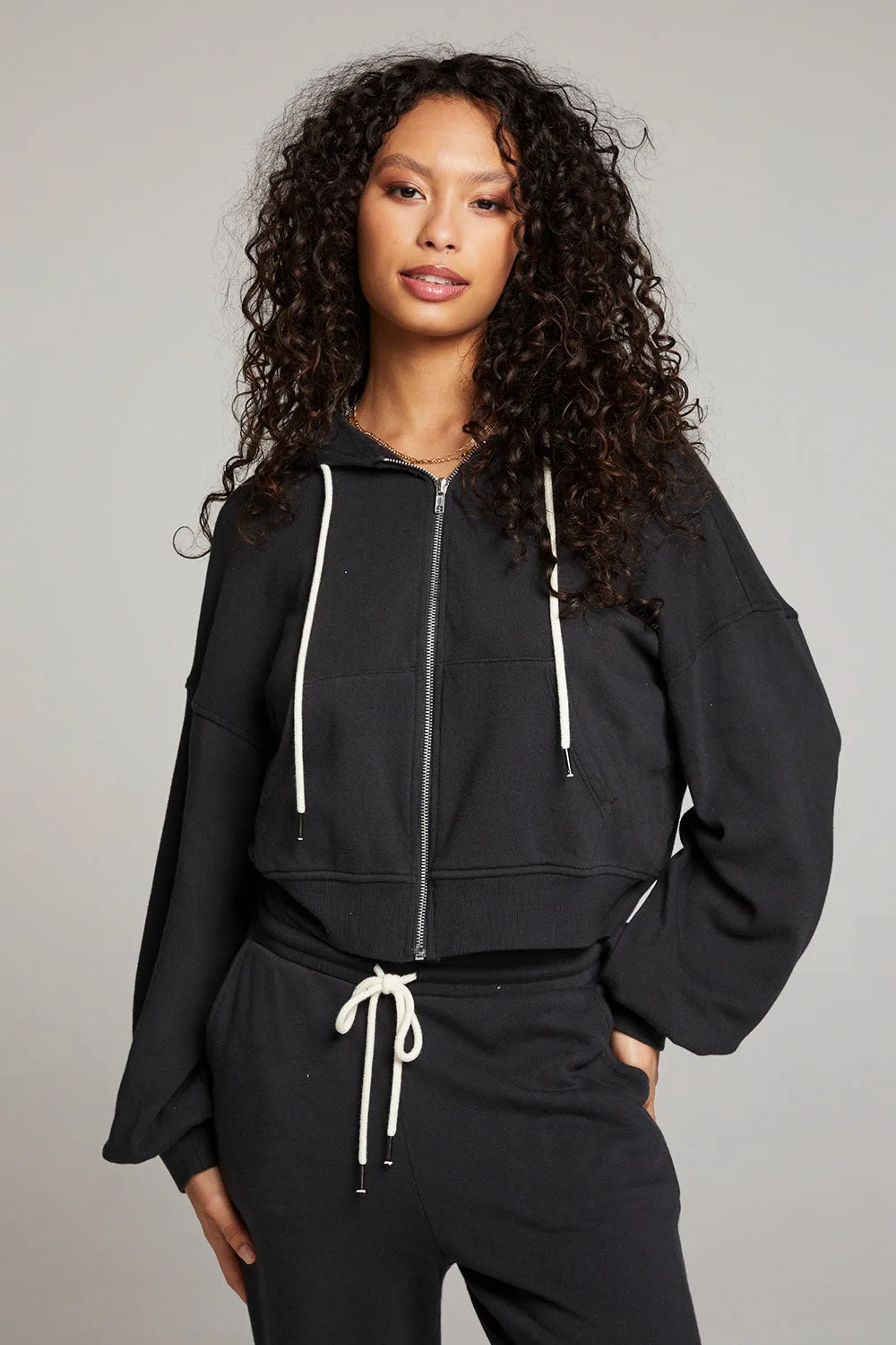 Abilenee Licorice  Zip Up