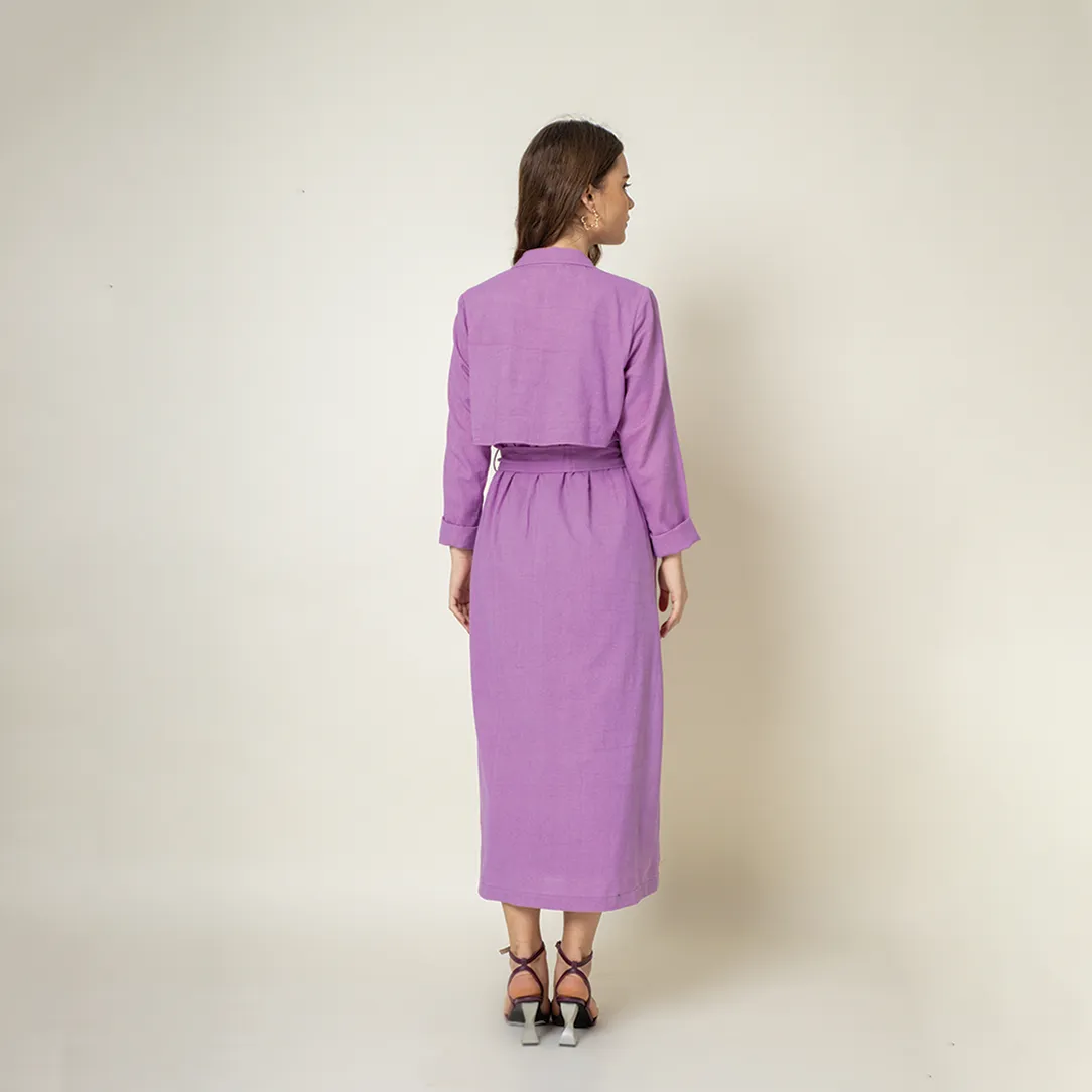 Amelia Purple Trench