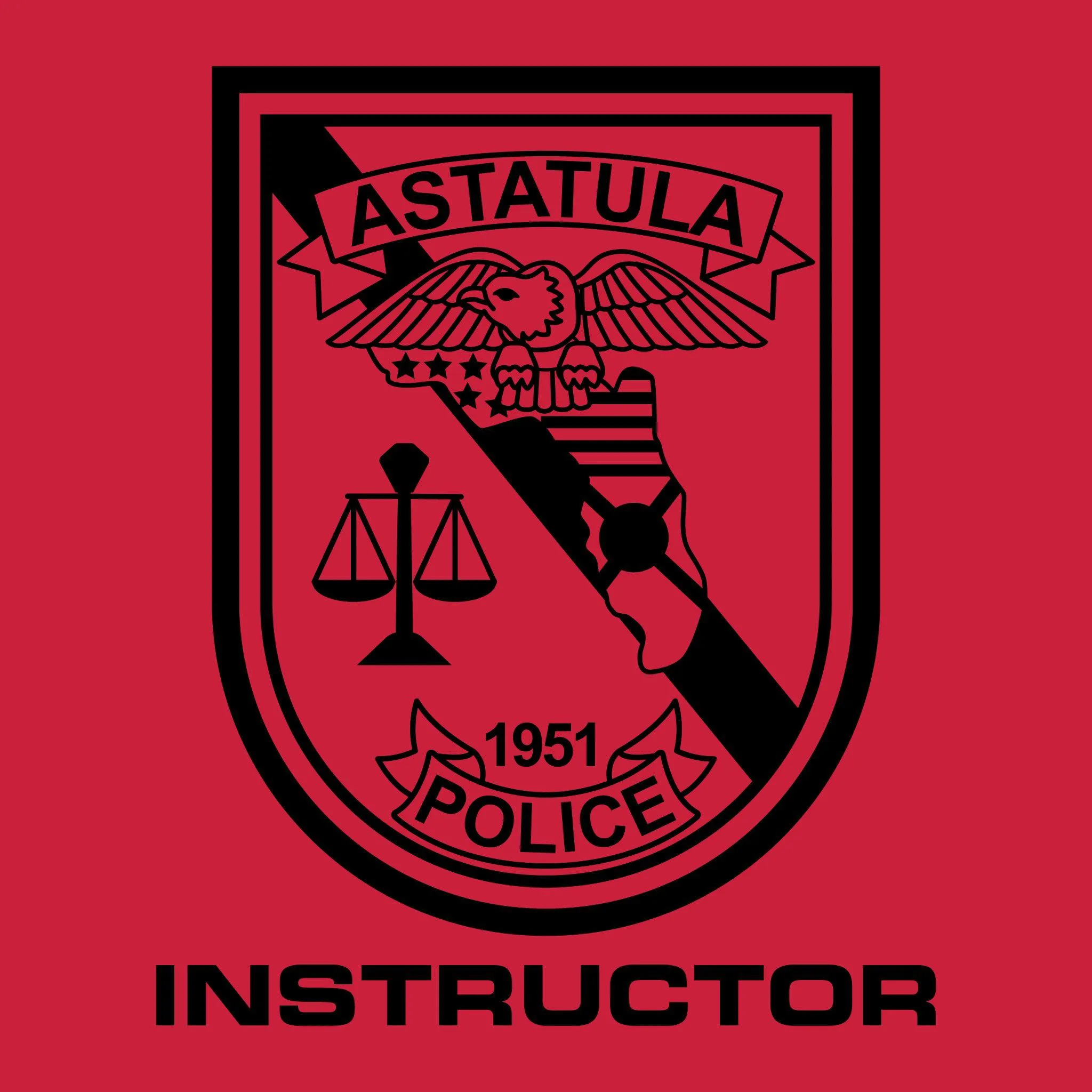 [ASTATULA PD] Instructor Utility Short Sleeve Shirts [RED]