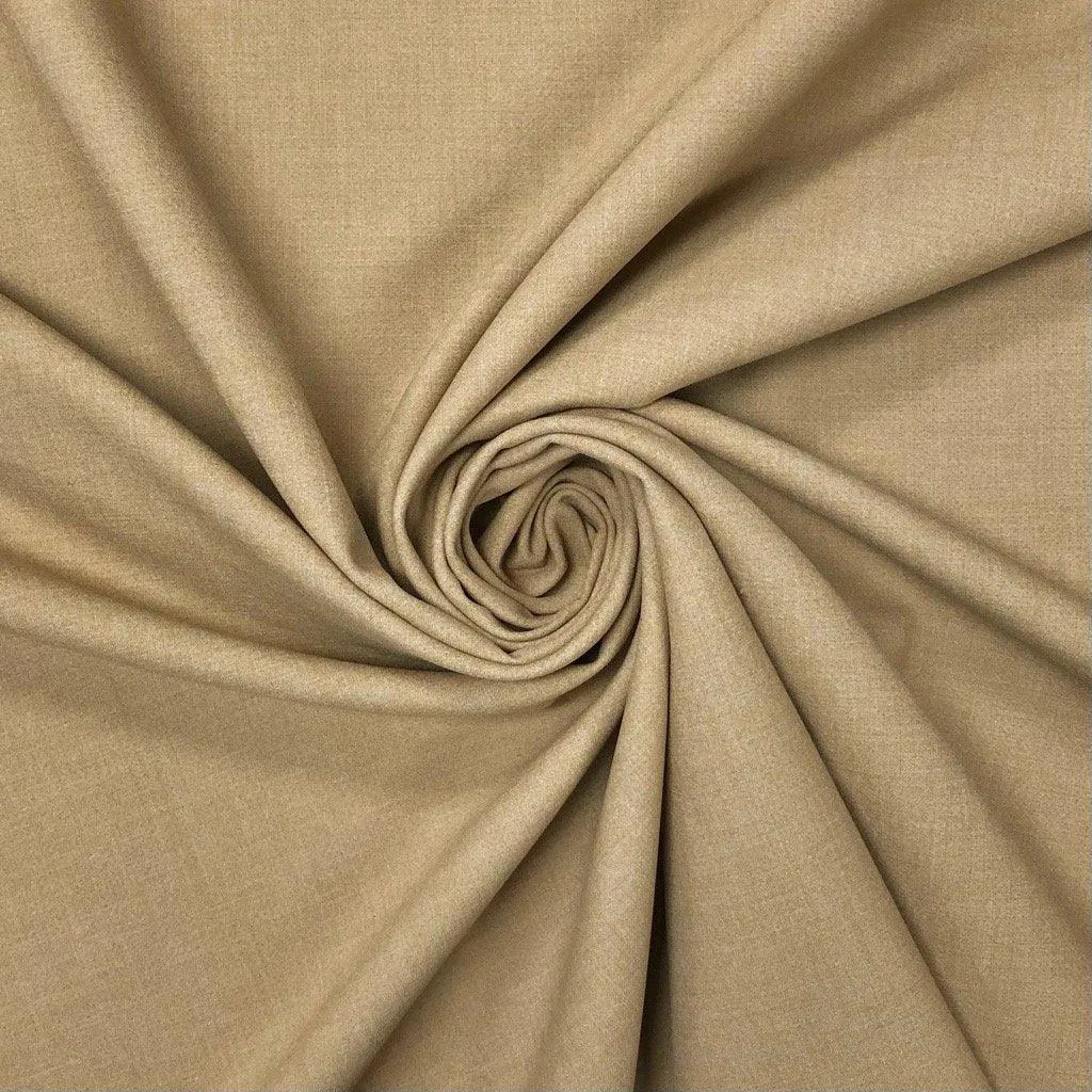 Beige Viscose Suiting Fabric