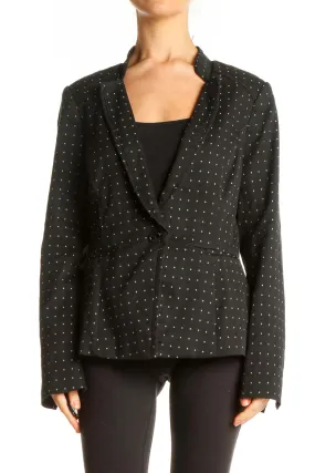 Black Polkadot Blazer