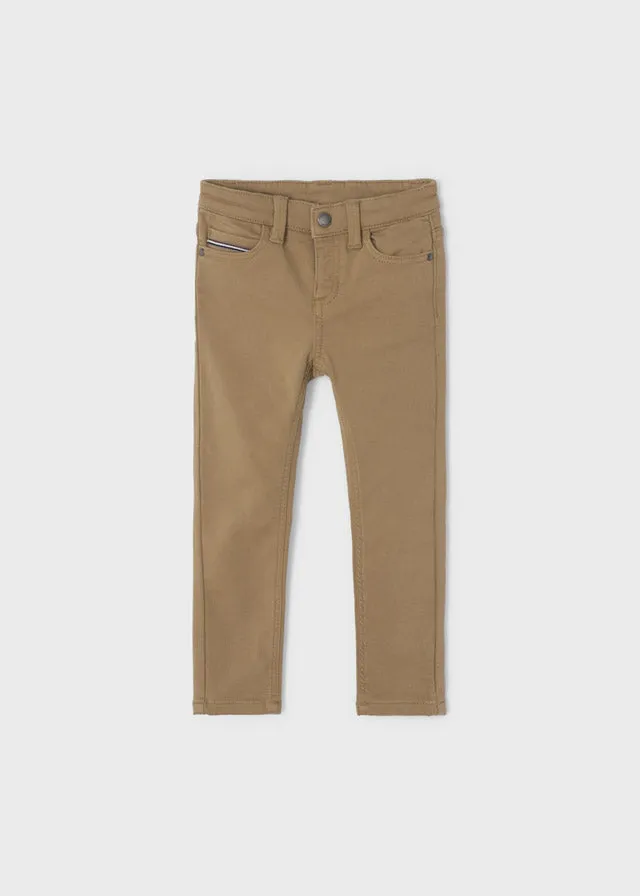 Brown Slim Fit Pants