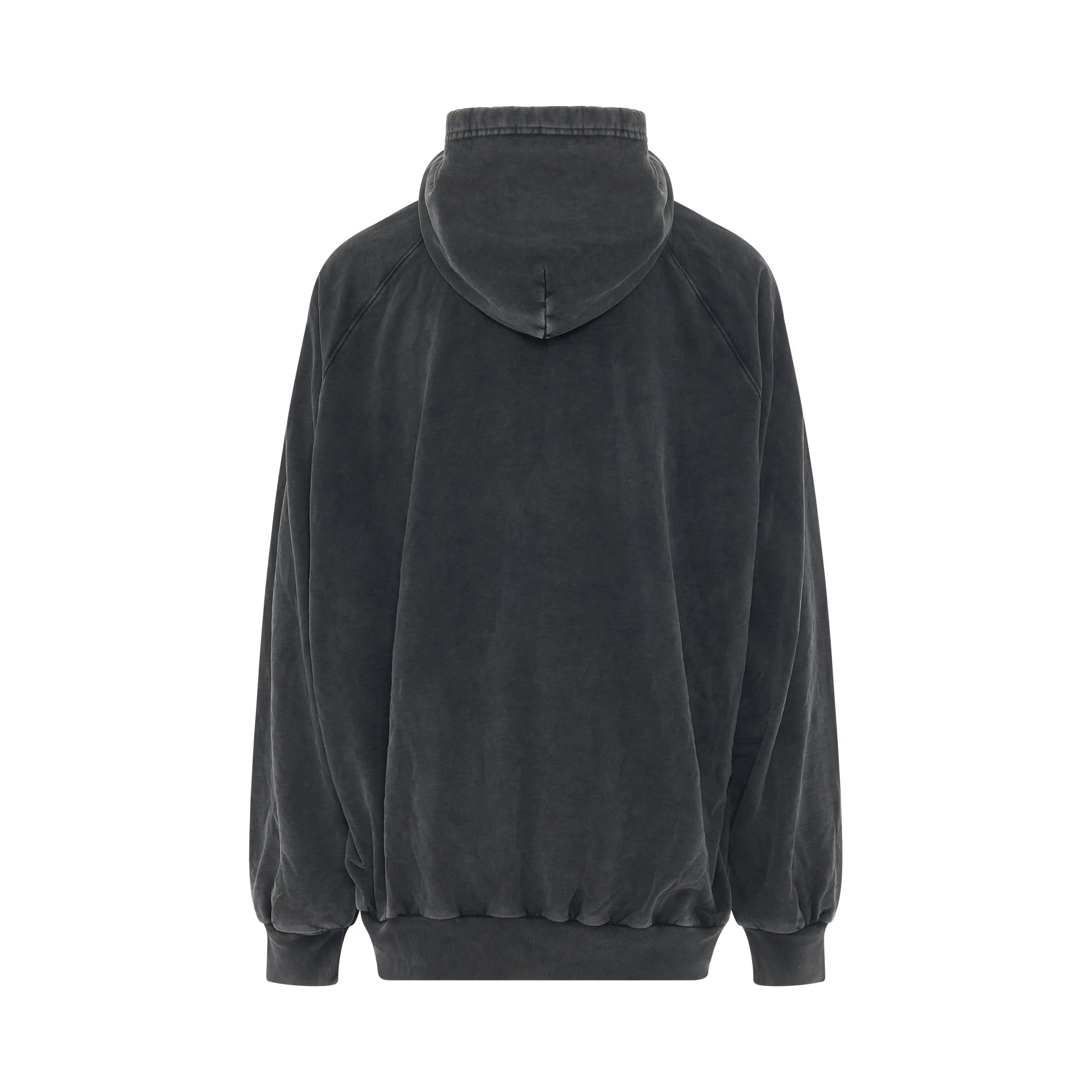 College 1917 Fleece Oversized Hoodie in Black