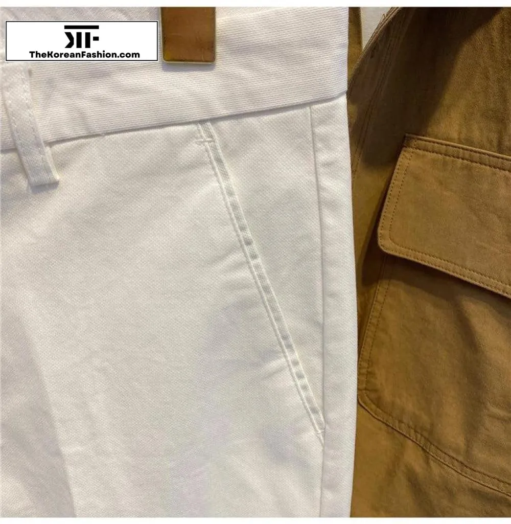 Cotton Slim-fit Casual Pants