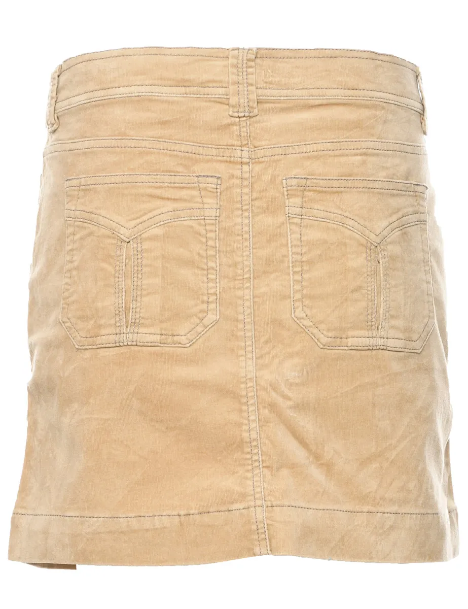 DKNY Corduroy A-line Skirt - L