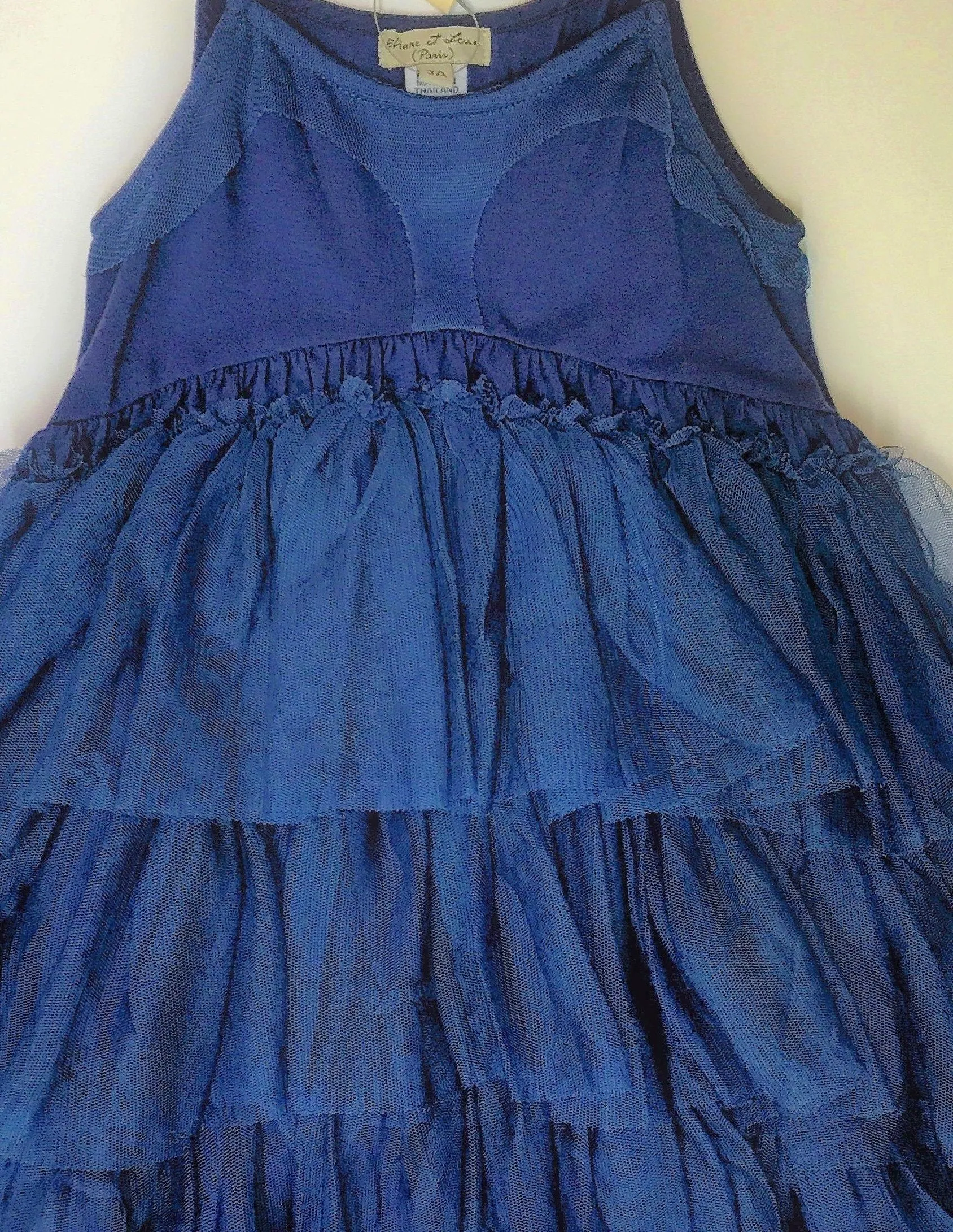 Eliane et Lena Navy Tiered Tutu Dress