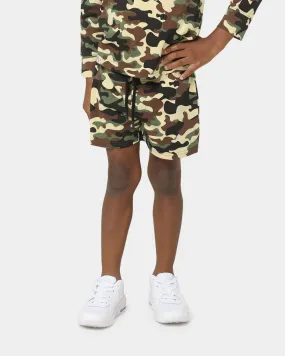 EN ES Kid's Courtside Shorts Camo