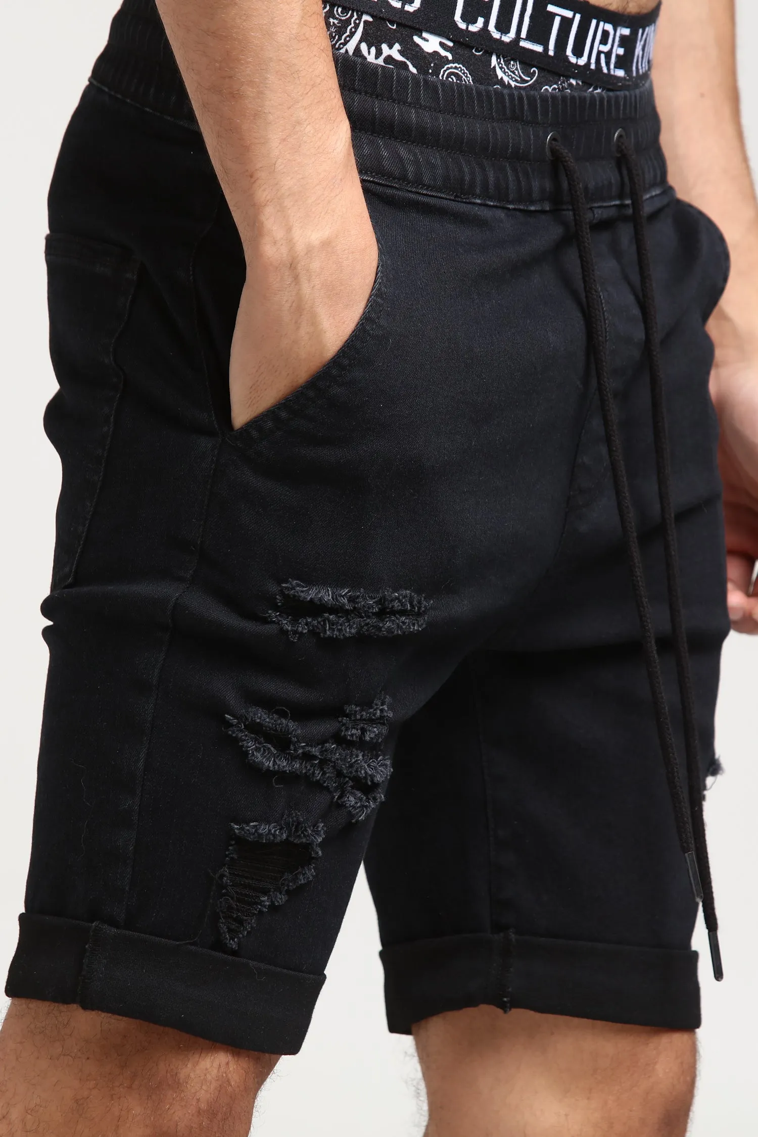 ENES Arise Denim Short Black