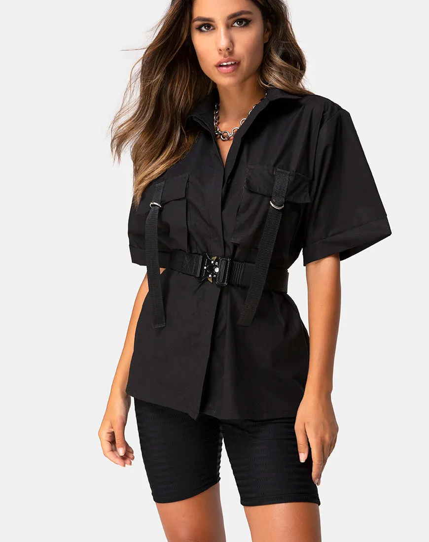 Haimen Shirt in Black