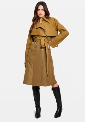 HYBRID TRENCH BURNT OLIVE