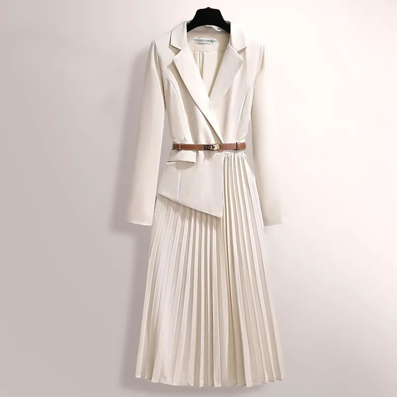 Intricate Pleated Trench Coat