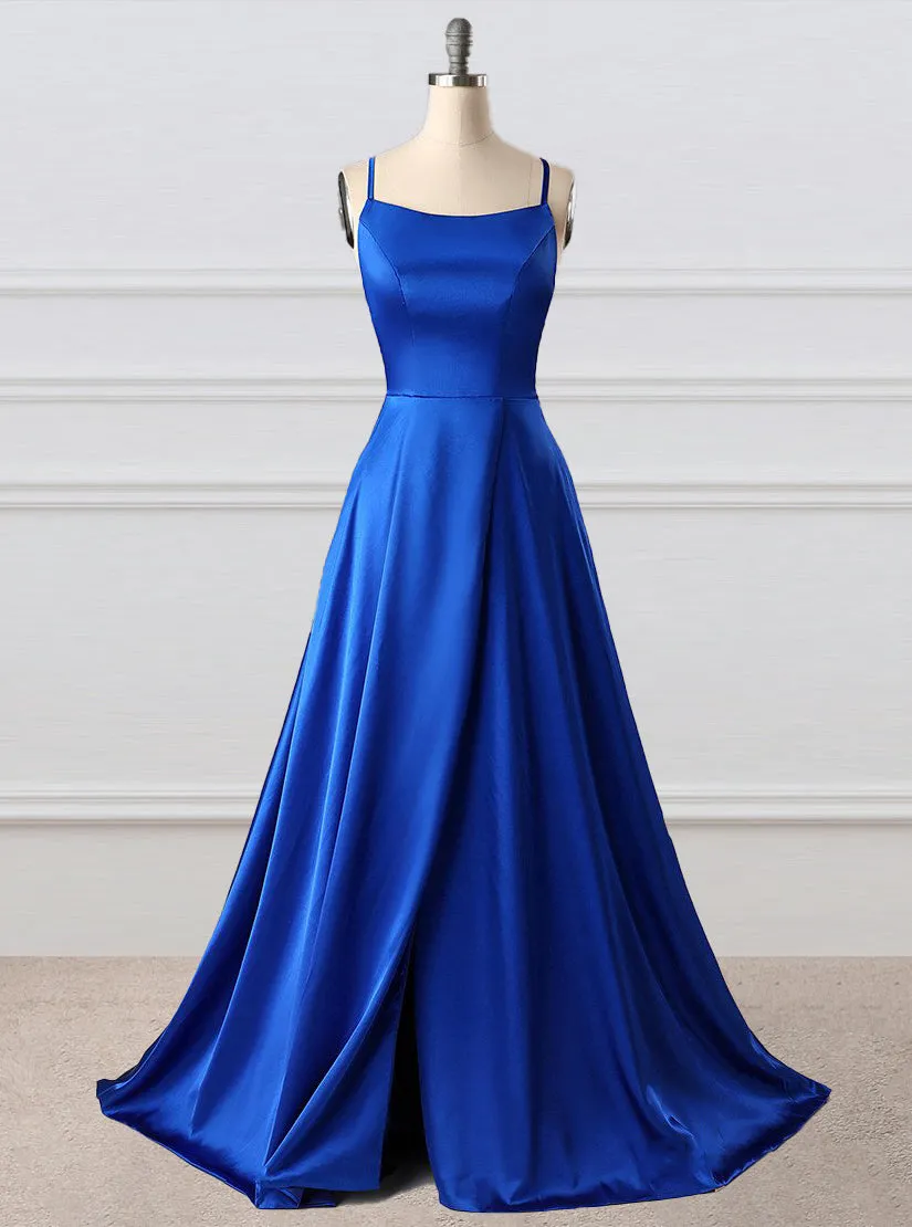 kamahe A-Line Prom Dresses Side Split Evening Dresses