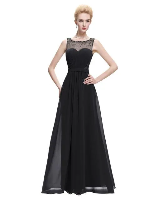 Kate Kasin White Backless Evening Dresses Draped with Belt Slim A Line Chiffon Long Ladies Evening Gowns Formal Dress Black 0064