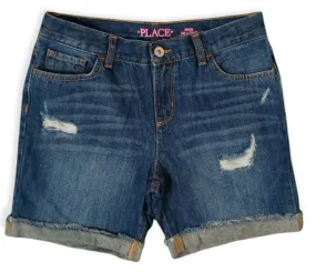 [Kids] Girls Short - Place - Dark Blue (folded)