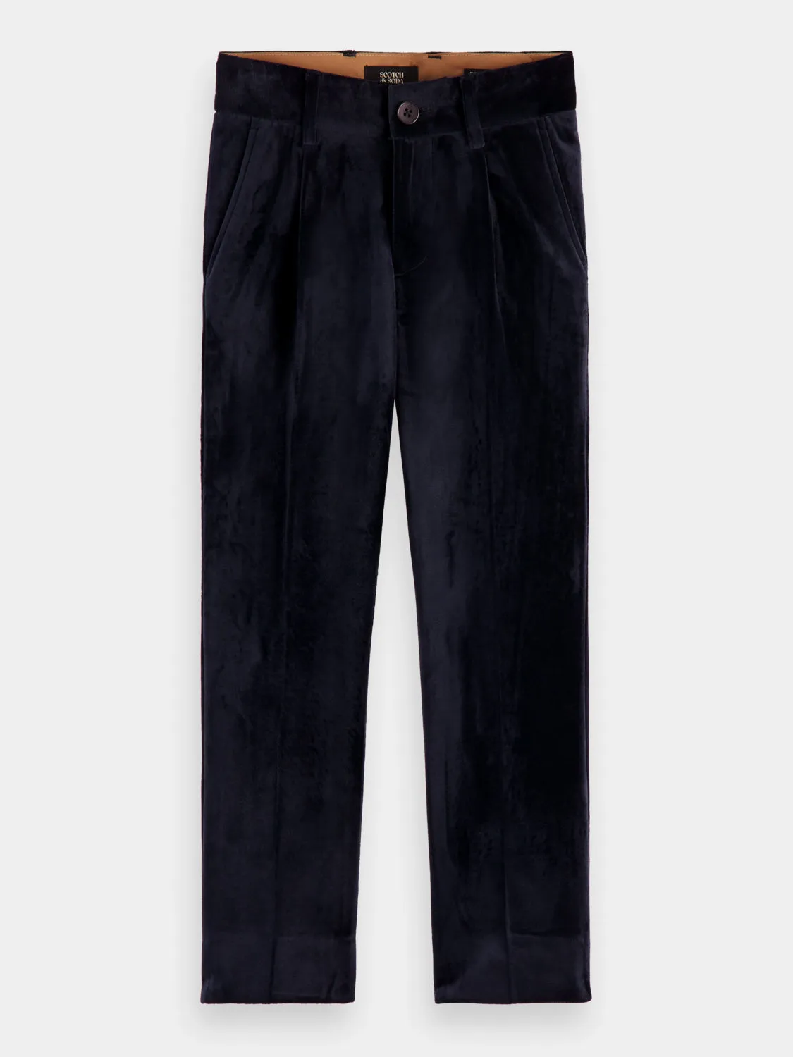 Kids - Regular slim-fit velvet pants