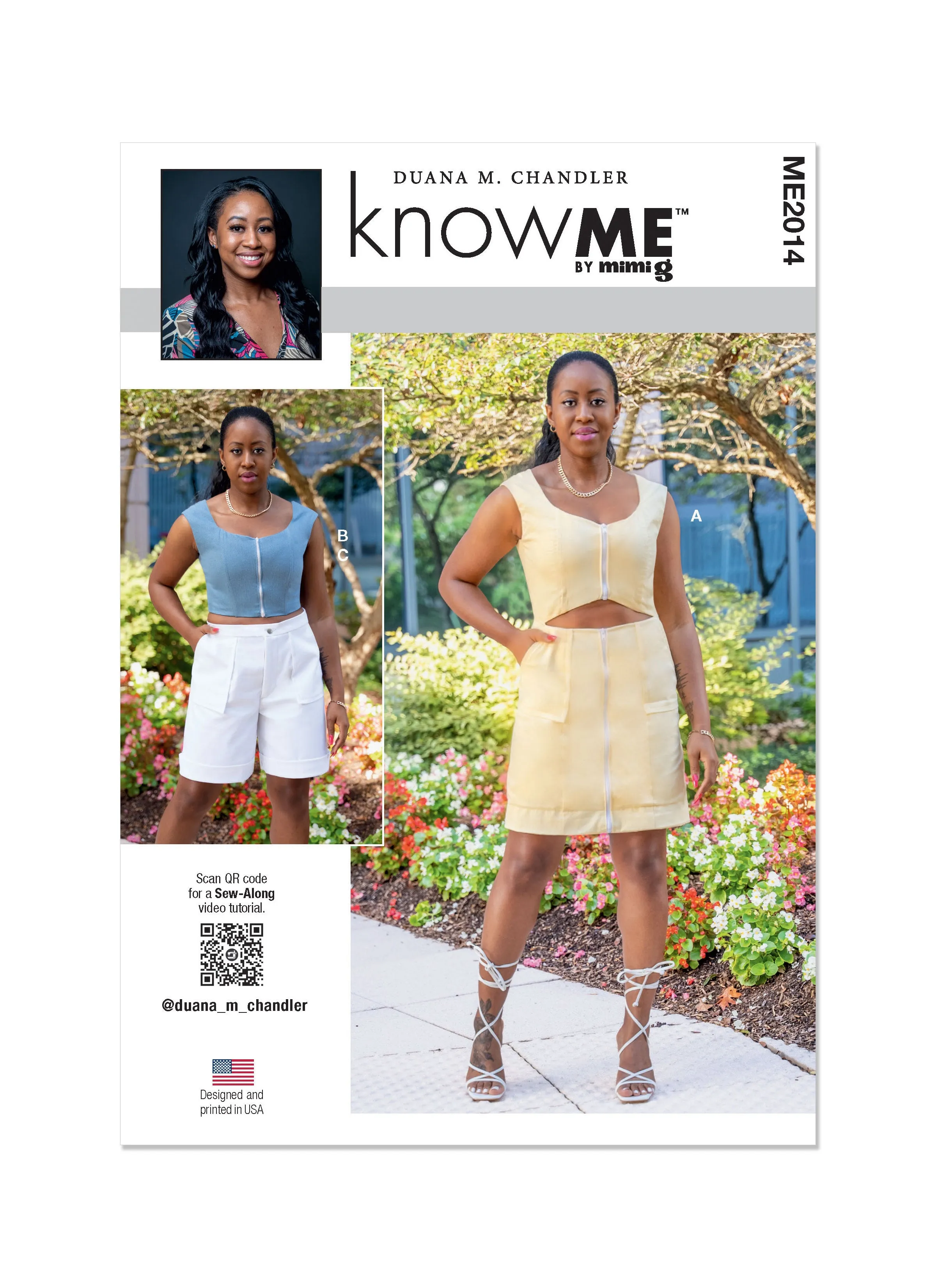 Know Me pattern 2014 Misses' Dress, Tops and Shorts by Duana M.