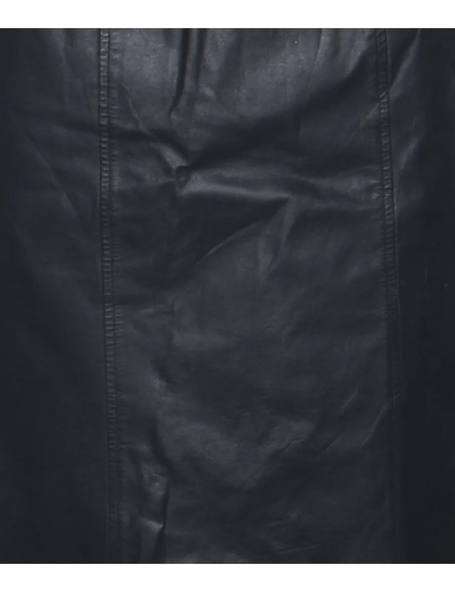 Leather A-line Skirt - XS