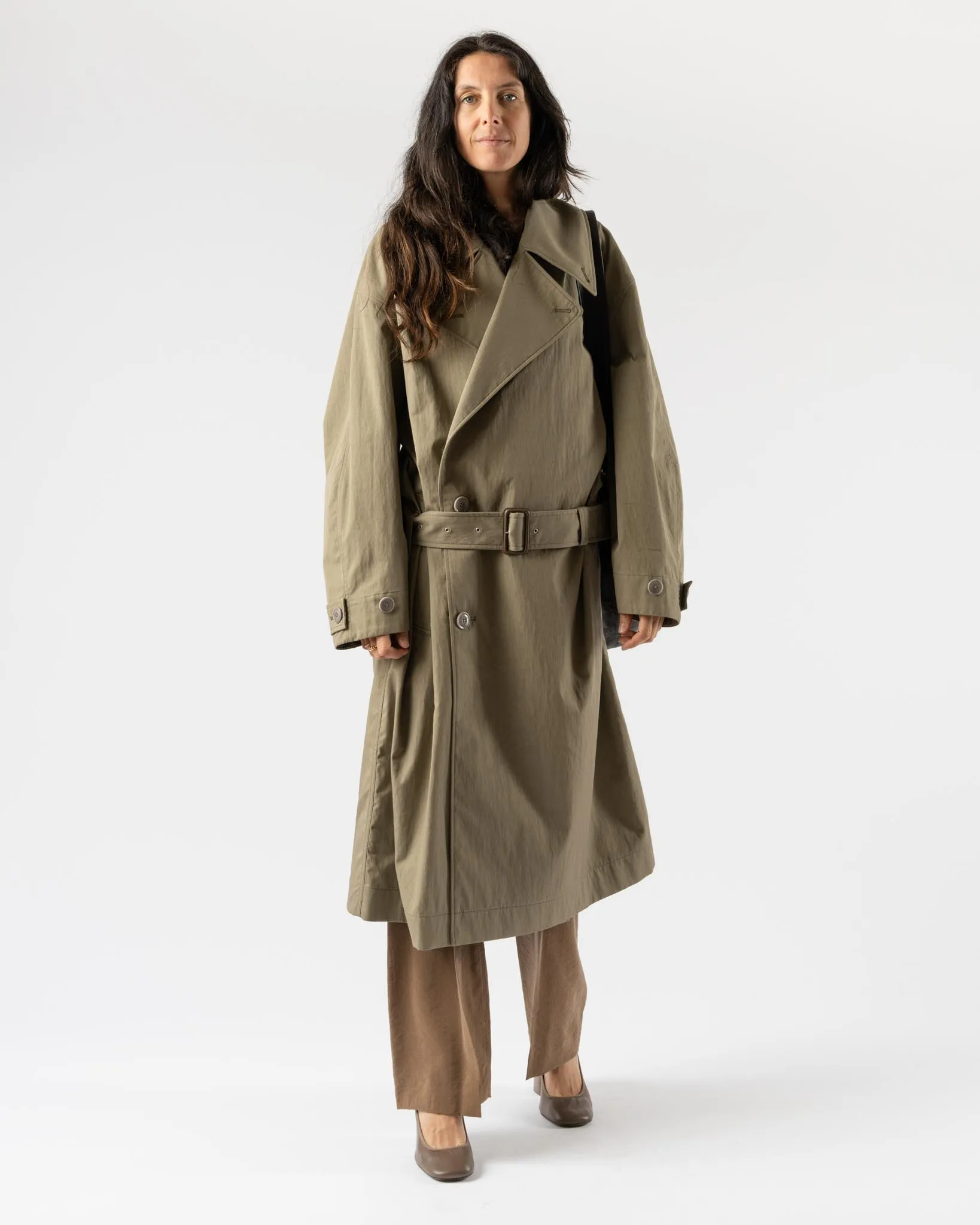 Lemaire Tibetan Trench in Light Olive