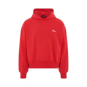 Lettering Symbol Hoodie in Red