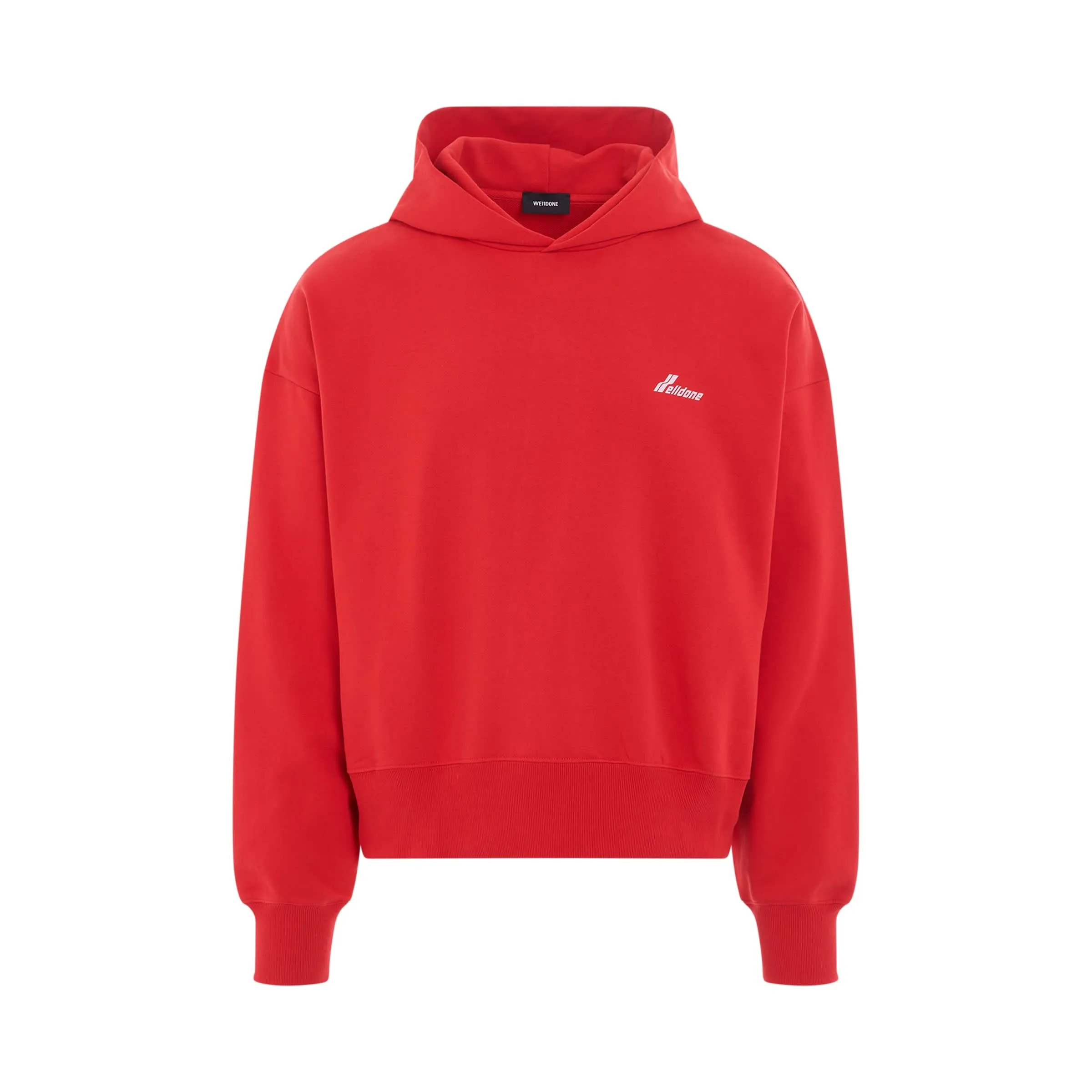 Lettering Symbol Hoodie in Red