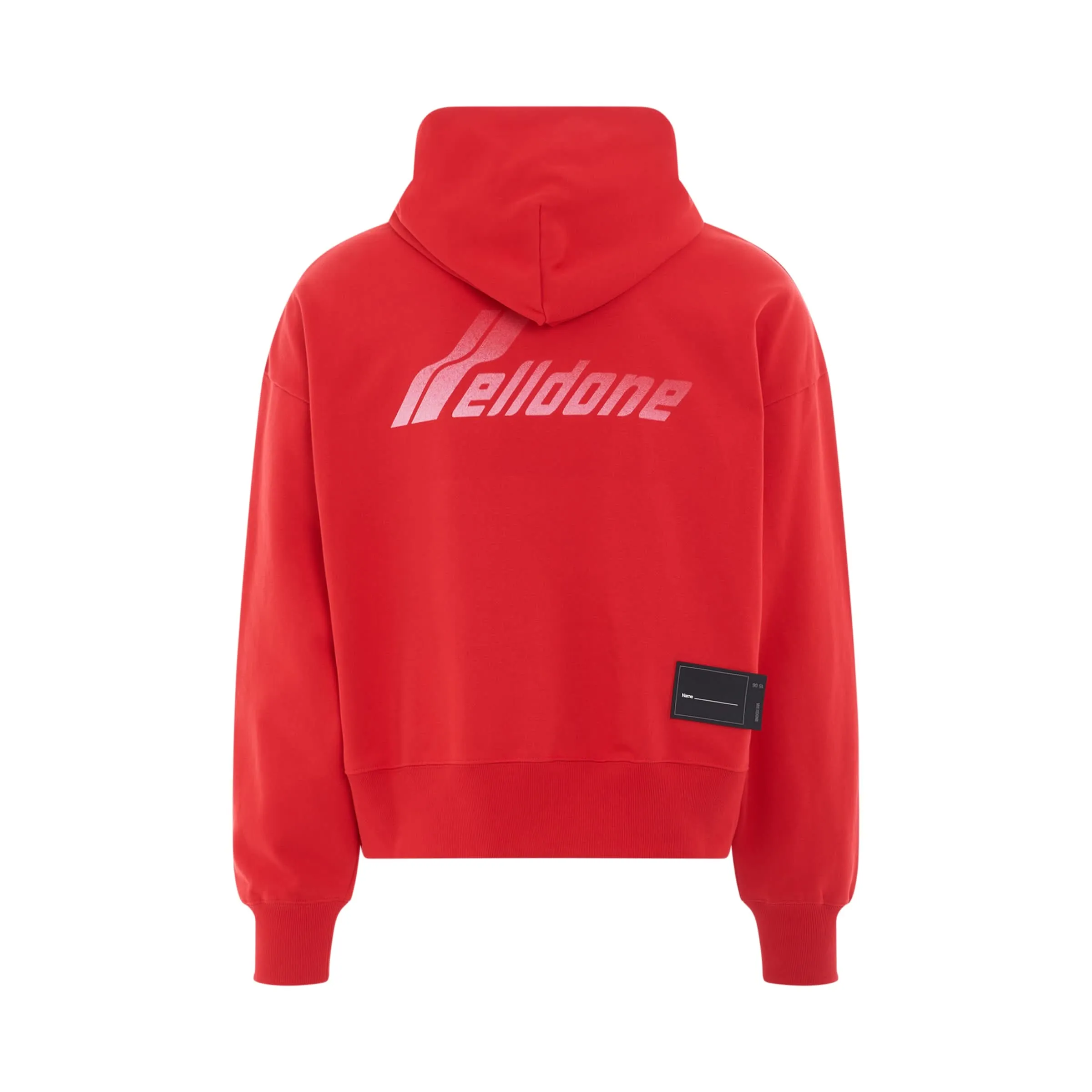 Lettering Symbol Hoodie in Red