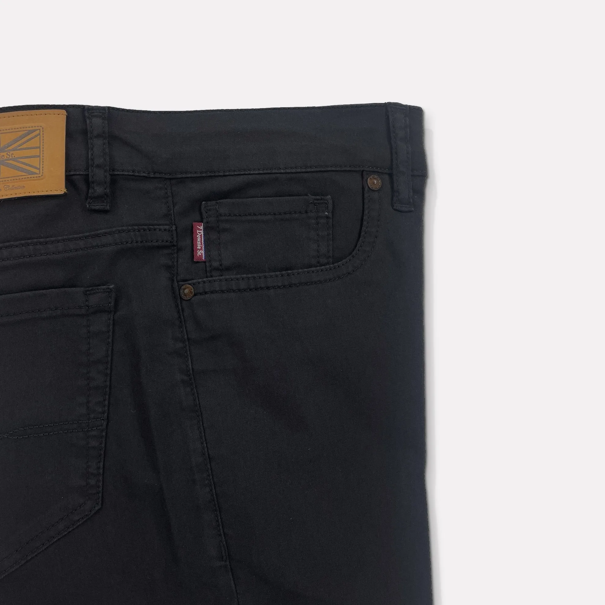 London Fit Stretch Denim Zetterburg Pant / Black