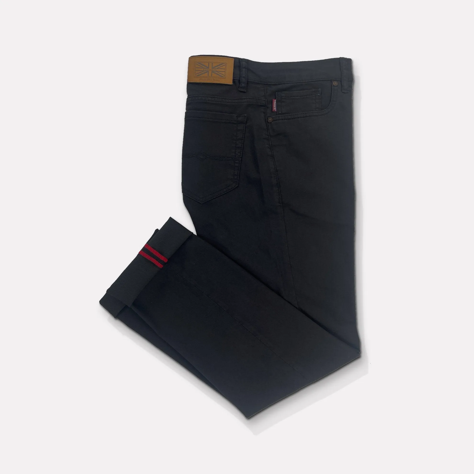 London Fit Stretch Denim Zetterburg Pant / Black