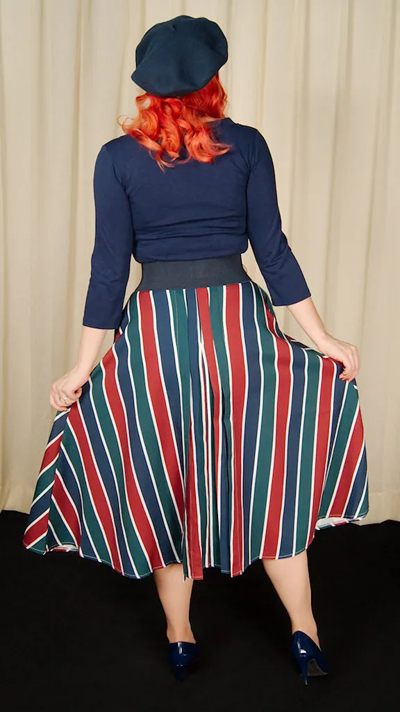 Madelyn Striped Circle Skirt