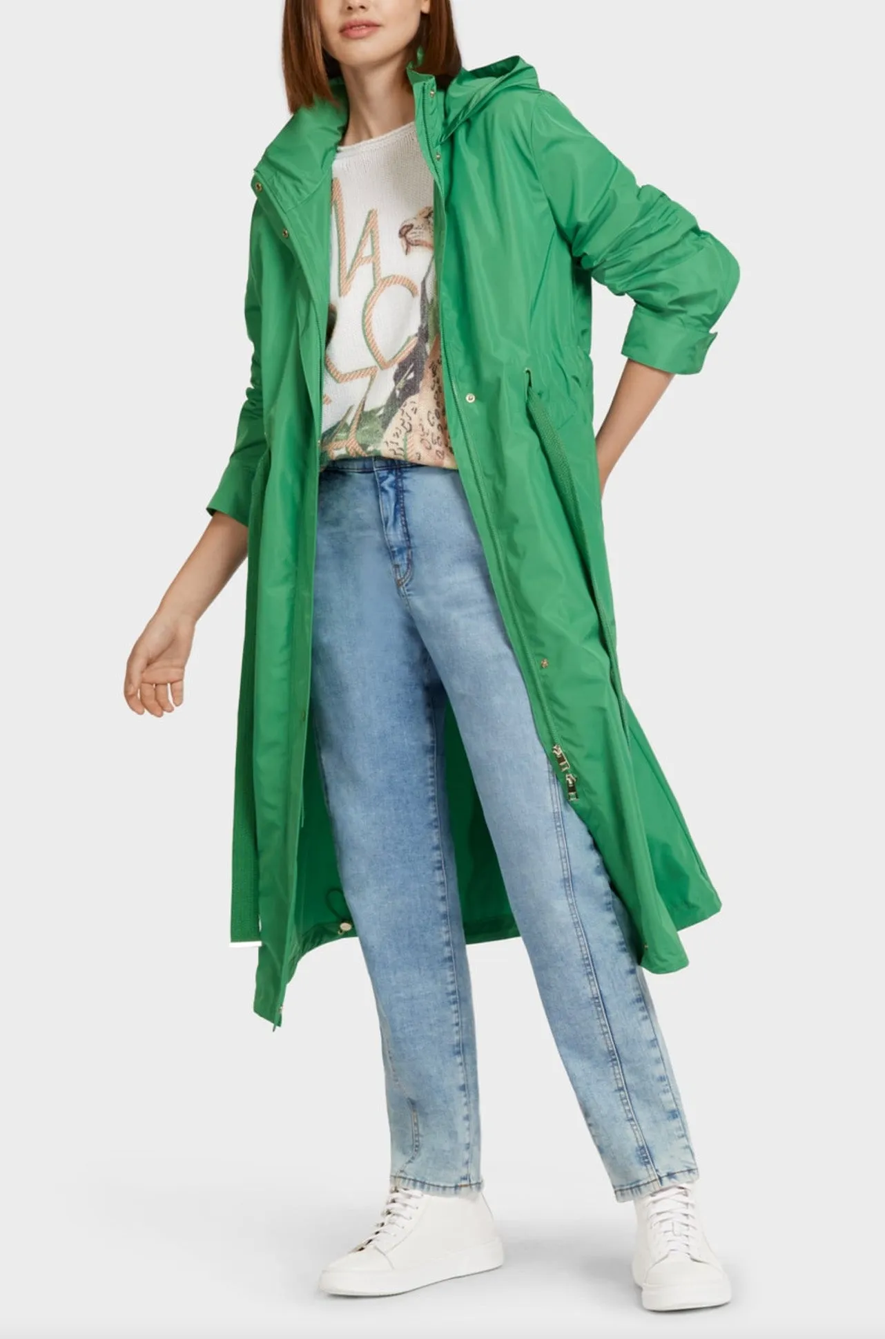 Marc Cain - Moss Green Trench Coat