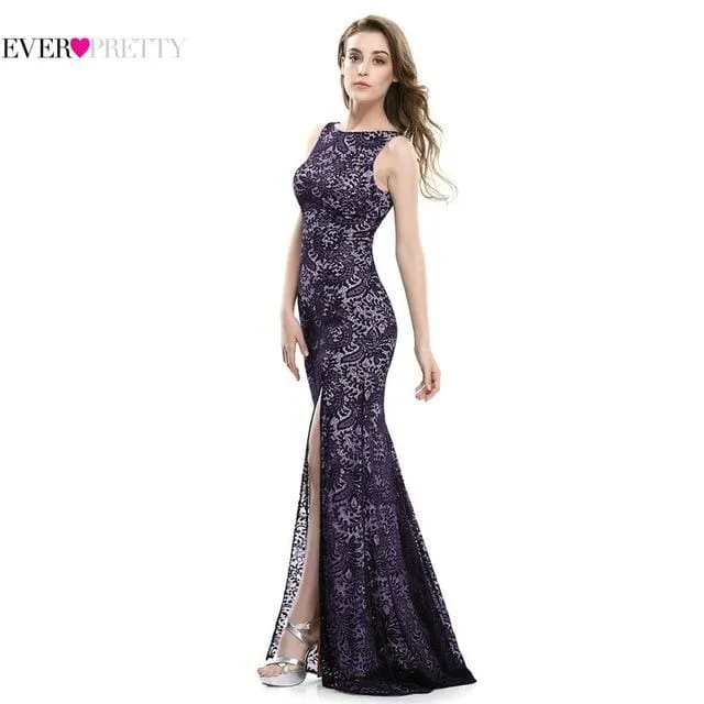 Mermaid Evening Dress Sleeveless