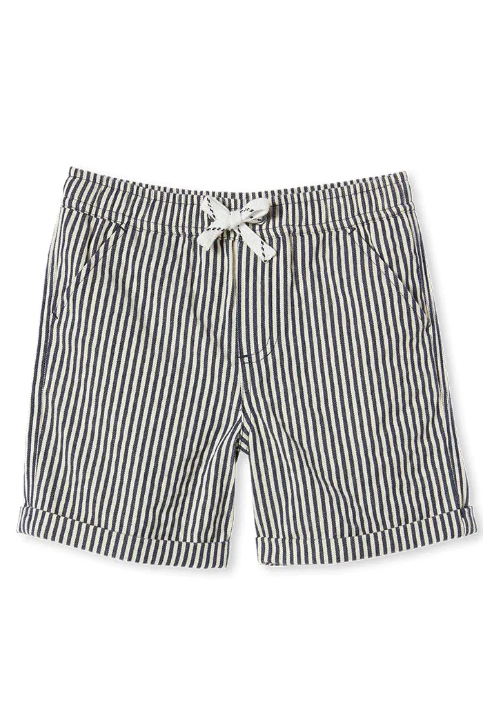 MILKY Stripe Shorts with drawstring