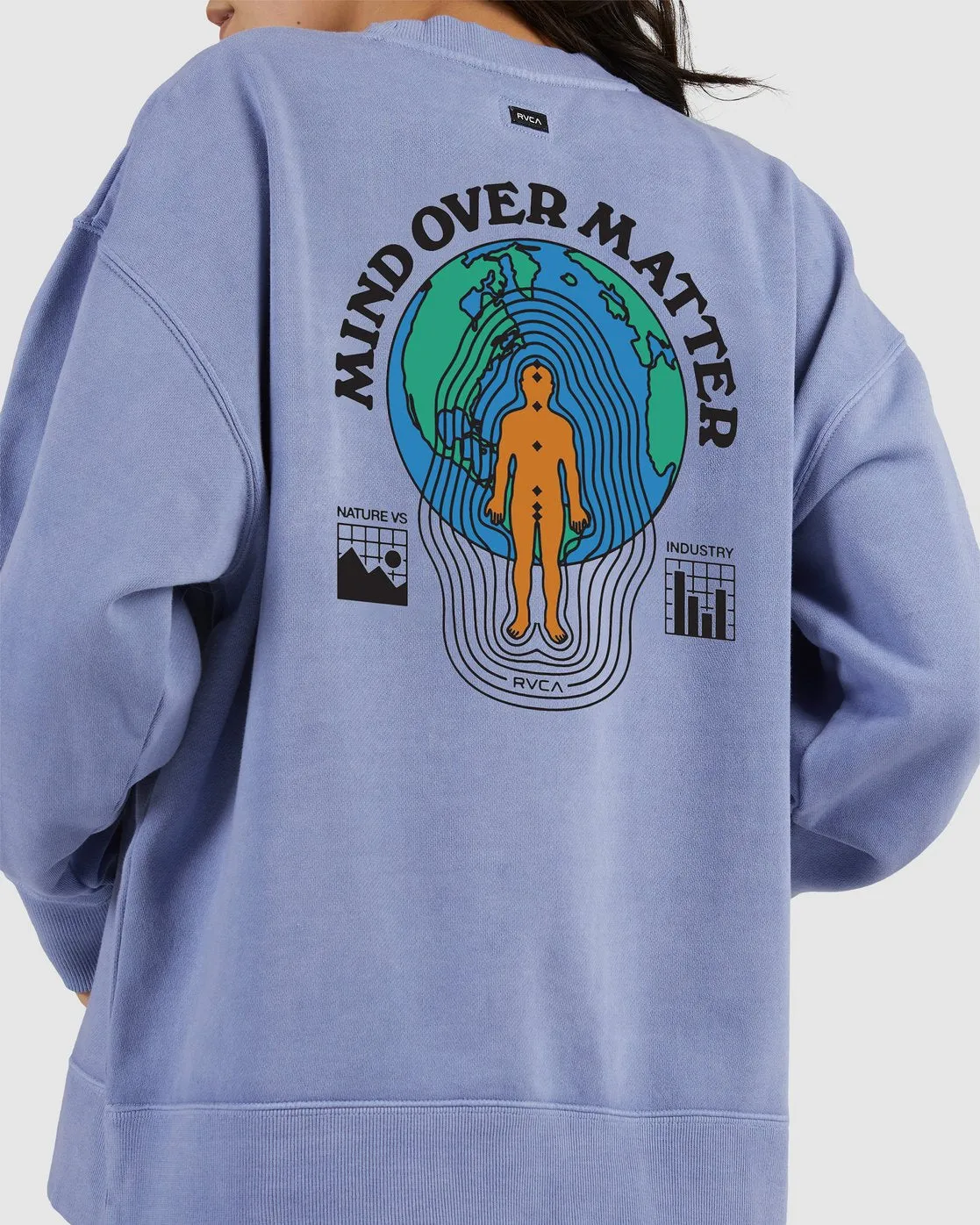 Mind Over Matter Crew - Grey Purple