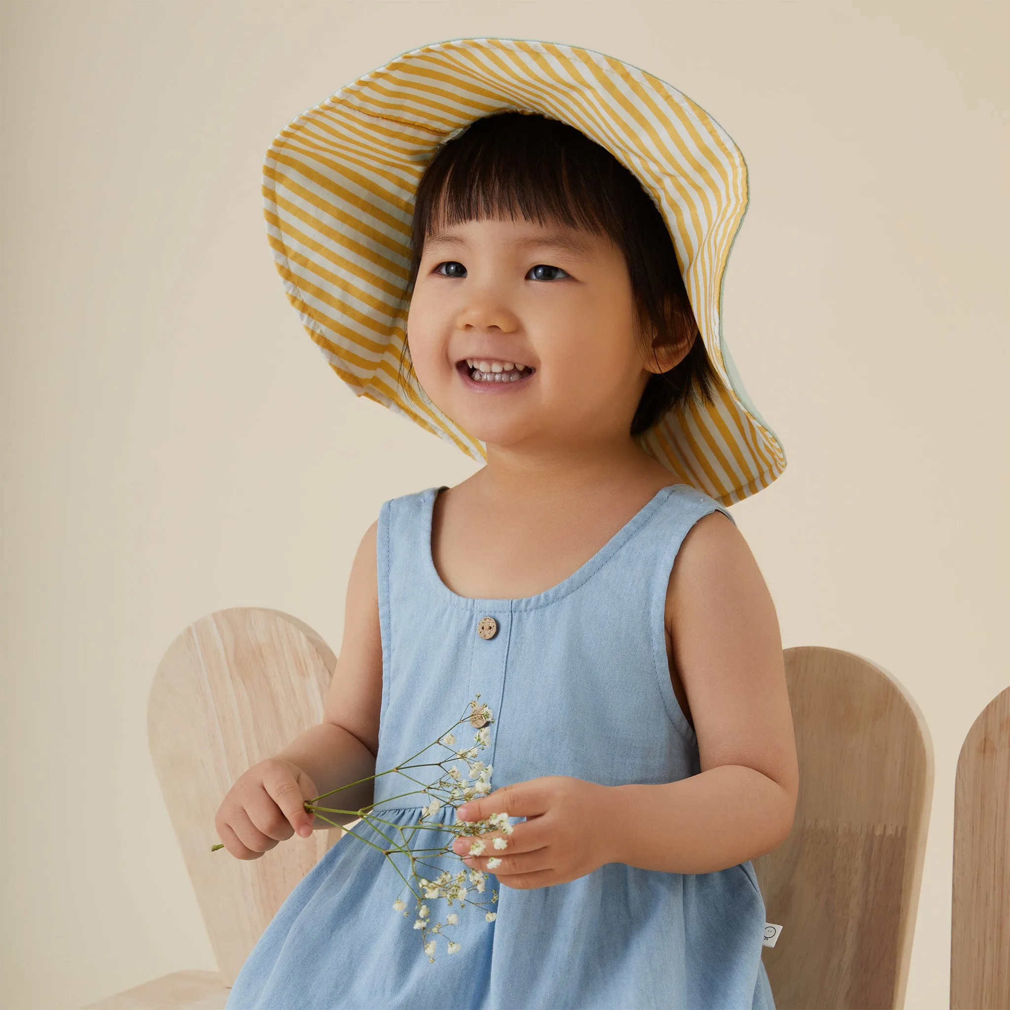 Organic Cotton Chambray Tiered Dress