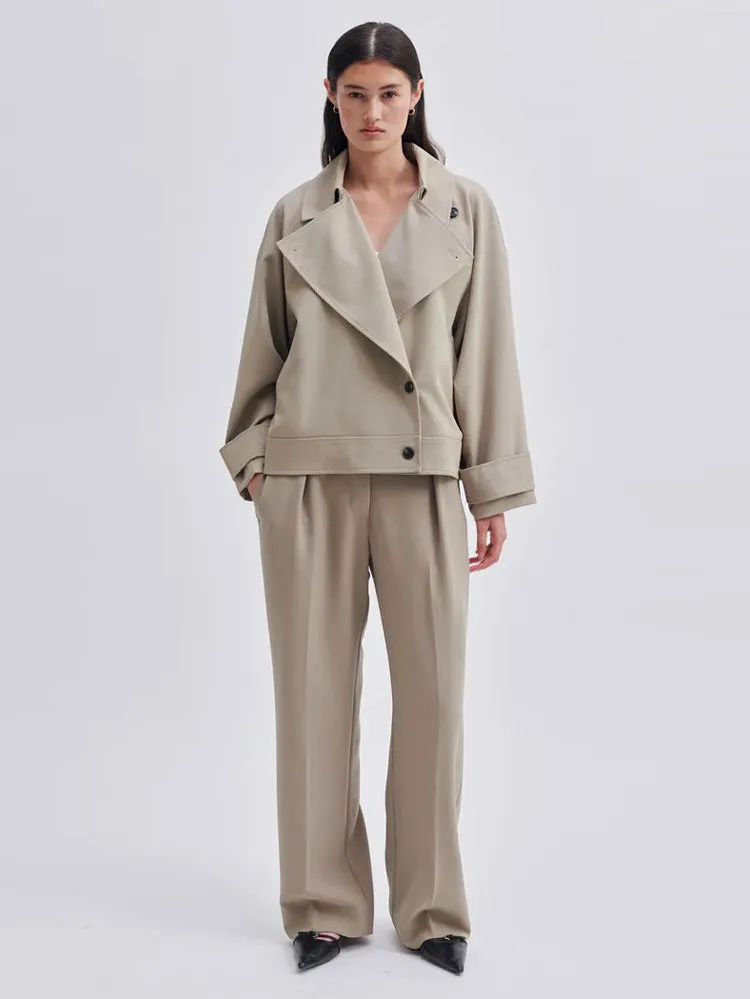 Second Female Silvia Trench Jacket Roasted Cashew