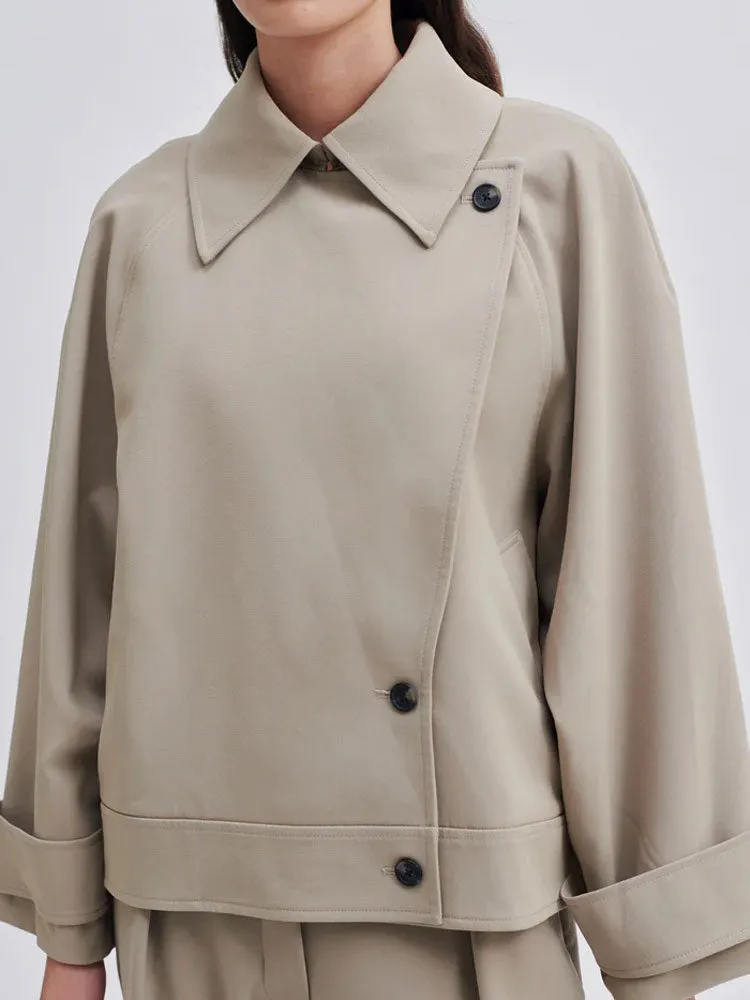 Second Female Silvia Trench Jacket Roasted Cashew