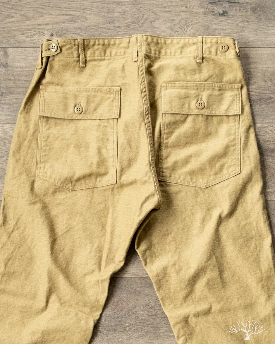 Slim Fit Fatigue Pants - Khaki