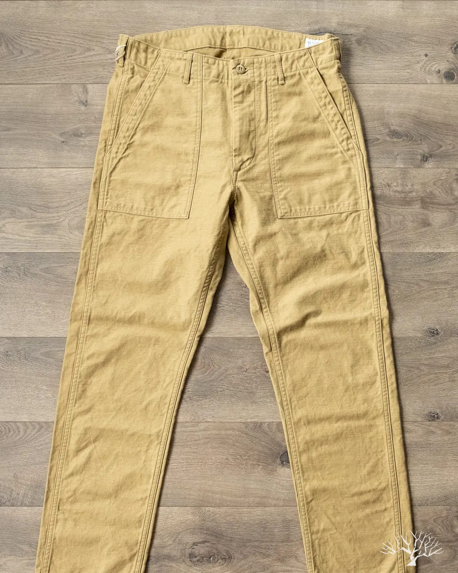 Slim Fit Fatigue Pants - Khaki