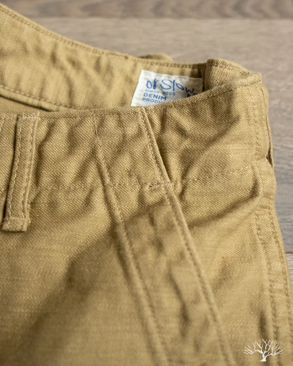 Slim Fit Fatigue Pants - Khaki