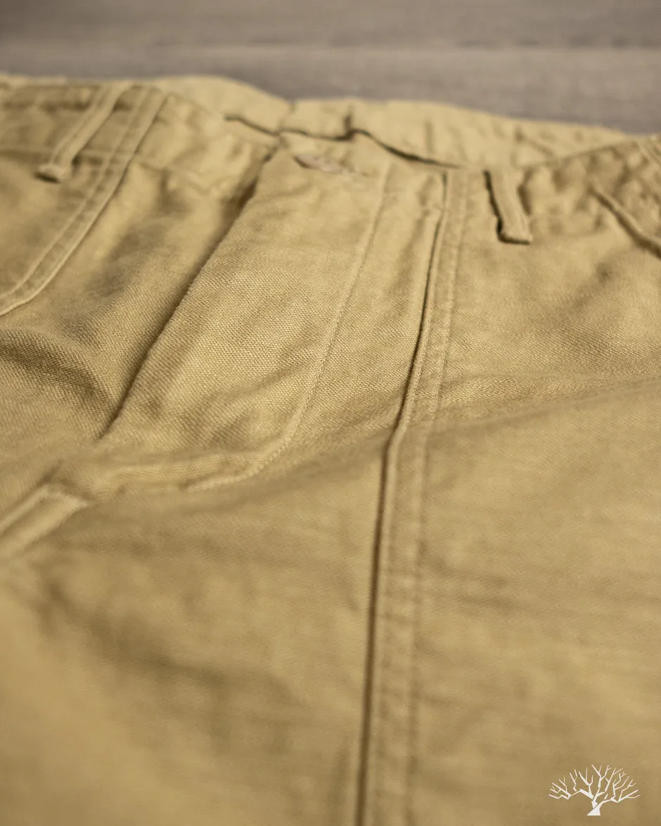 Slim Fit Fatigue Pants - Khaki