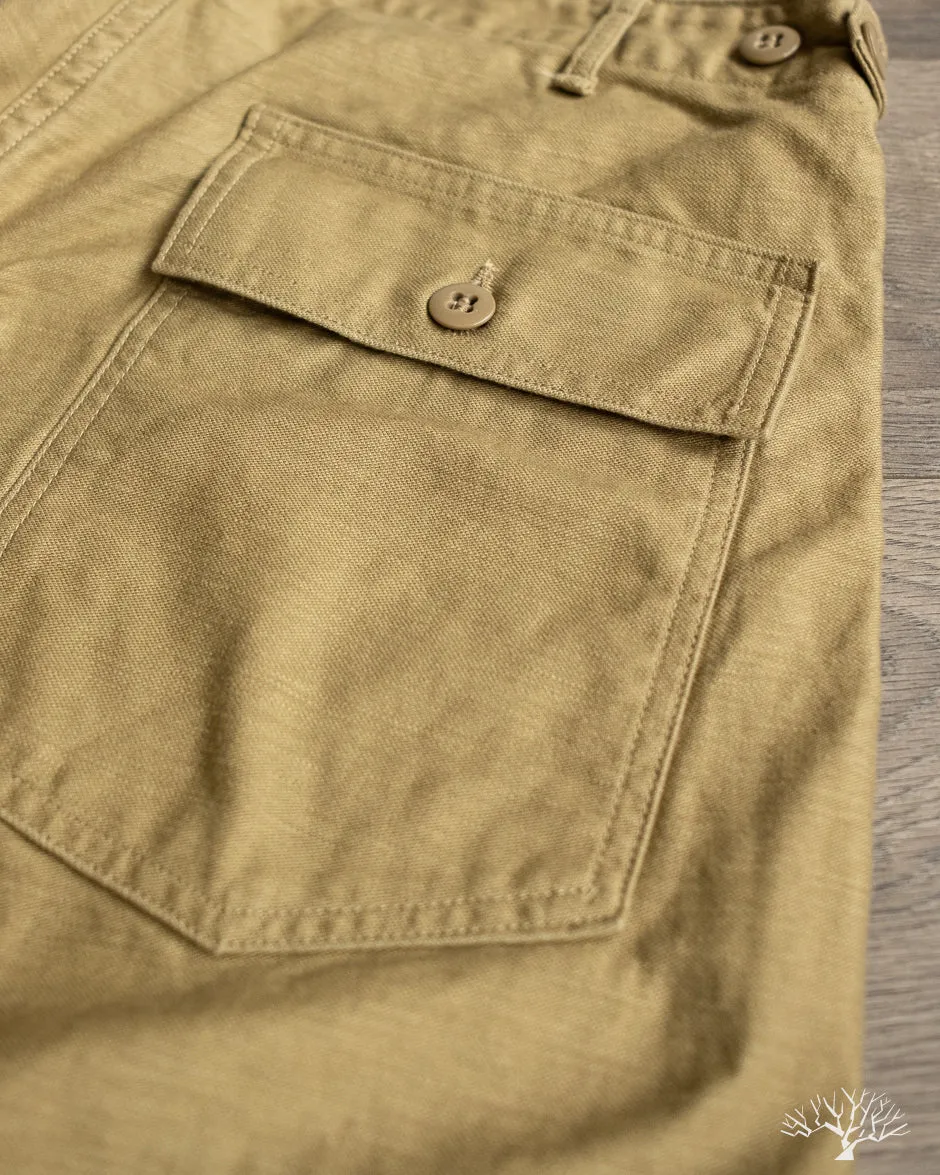 Slim Fit Fatigue Pants - Khaki