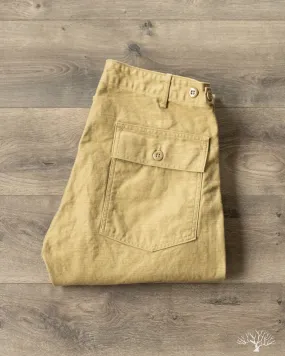 Slim Fit Fatigue Pants - Khaki