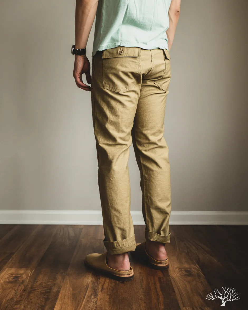 Slim Fit Fatigue Pants - Khaki