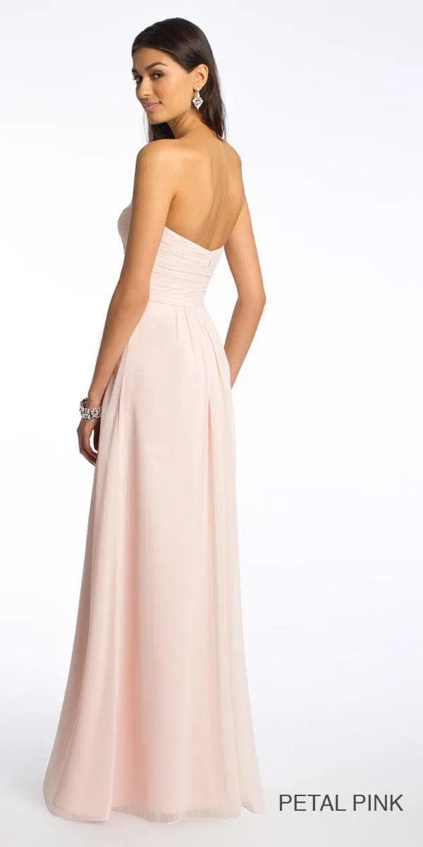 Strapless Criss Cross Bodice Dress - Missy