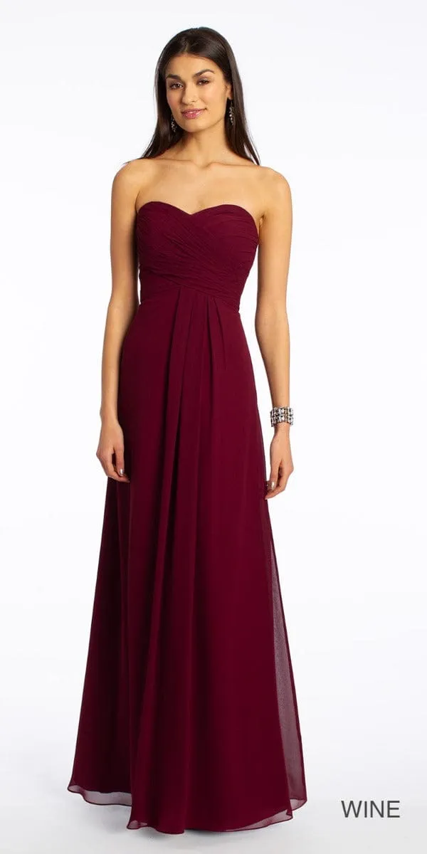 Strapless Criss Cross Bodice Dress - Missy