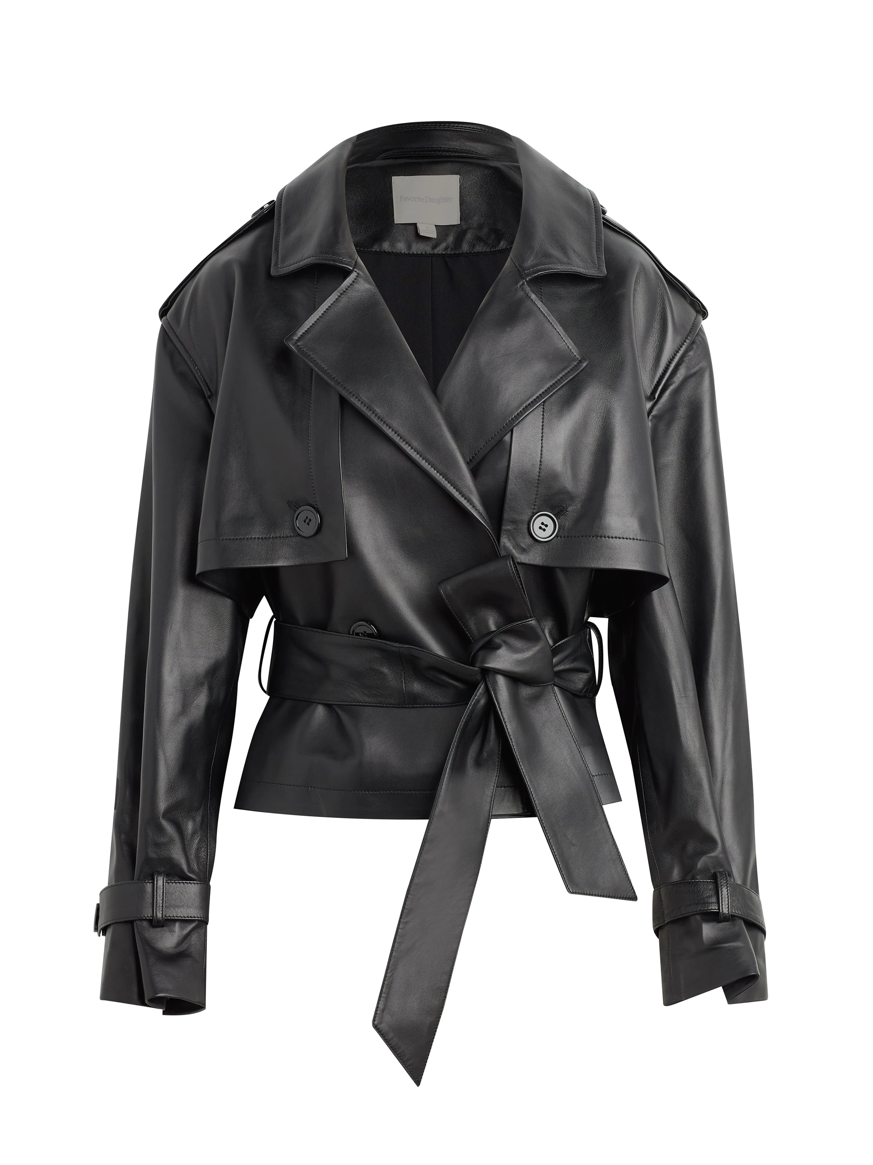 THE CROPPED LEATHER CHARLES TRENCH