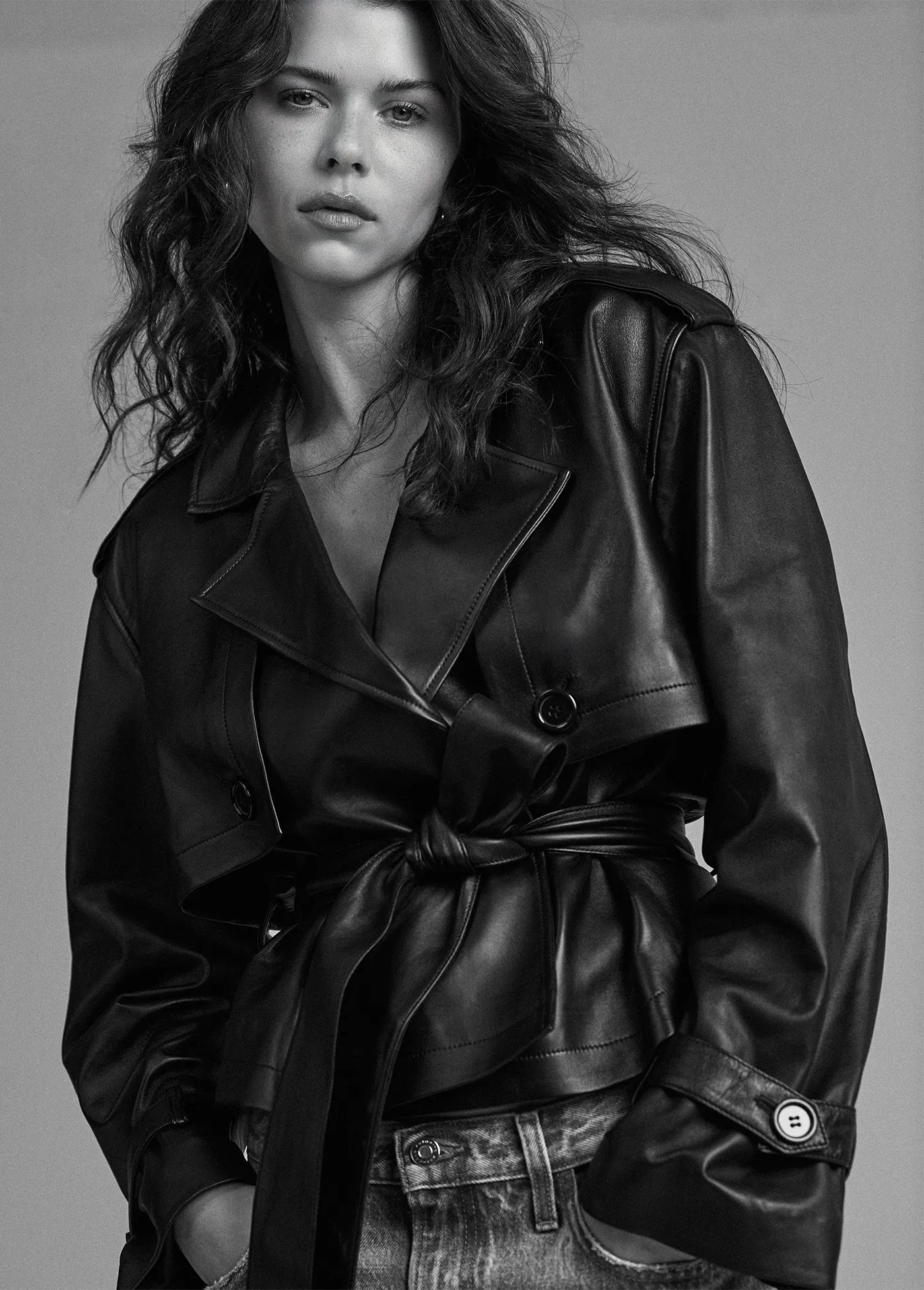 THE CROPPED LEATHER CHARLES TRENCH