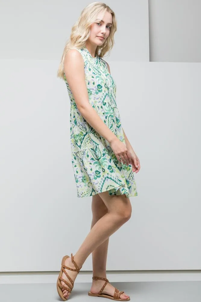 Tiered Dress Green